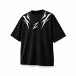 Zarkash Shadow Strike Oversized T-Shirt – Black & White 1