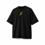 Zarkash Never Give Up Oversized T-Shirt – Black & Yellow 1